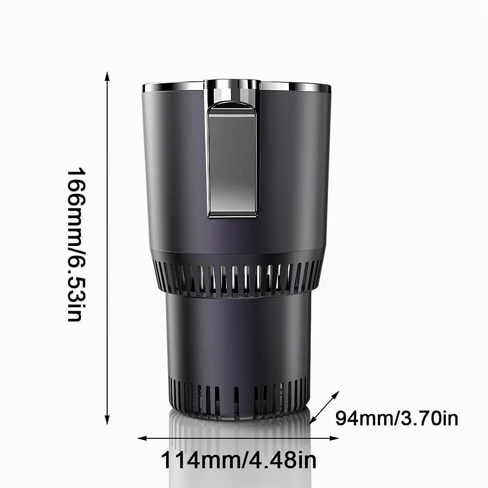 Tazza termica per auto, 2 in 1, per raffreddamento e riscaldamento, da -3 ~ 65 ℃ a temperatura variabile, pratico frigorifero per auto