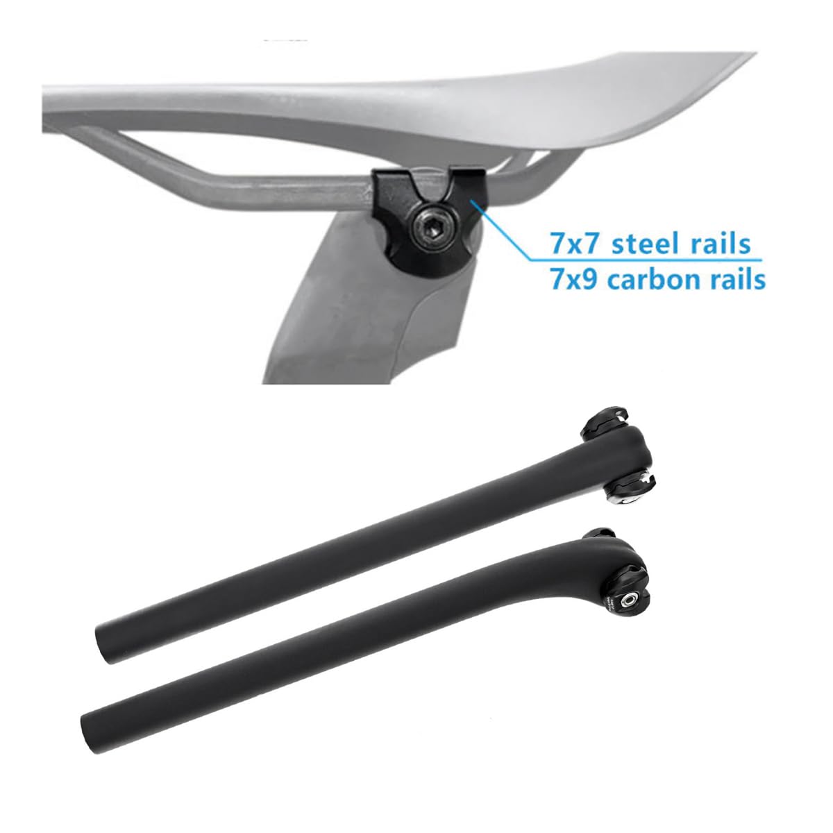 Amazon | ROLE 自転車ポストクランプ カーボンサドルレール用