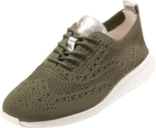 Cole Haan Women's 2.Zerogrand Stitchlite Oxfords, Olive NGHT STCHLT, 8.5