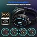 ERAZER Mage P20 Gaming Headset (240cm Kabel, Over Ear, Flexibles & abnehmbares Mikrofon, Fernbedienung, RGB Beleuchtung, 3,5mm Audio, USB, ES9260Q Soundchip)