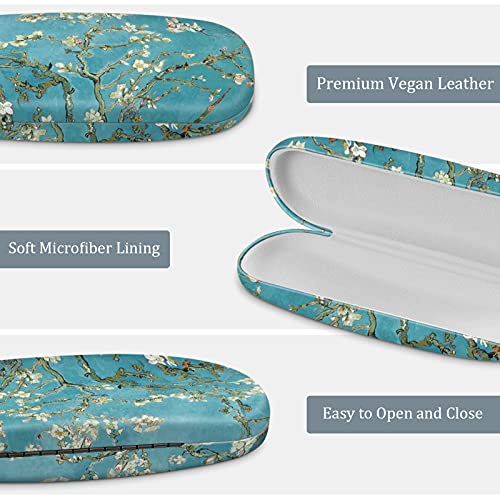 Image of FINTIE Hard Shell Eyeglasses Case, Portable Protective Glasses Cover Eyeglass Holder Box with Cleaning Cloth for Men Women