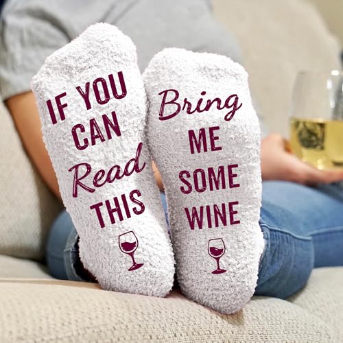 Image of VICRAZY Wine Gifts for Men, Women - Funny Socks - Gifts for Lovers - Stuff, Stocking Stuffers