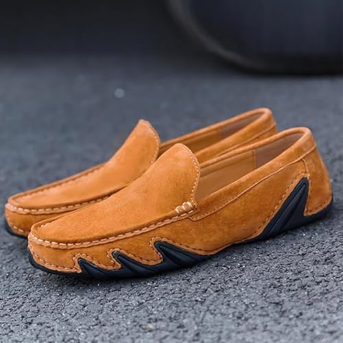 Men's Leather Casual Slip-On Loafers Non-Slip Soft Sole Driving Walking Shoes2