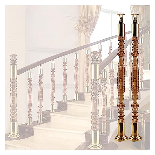 Barre de support en cristal acrylique marron pour rampe luxe