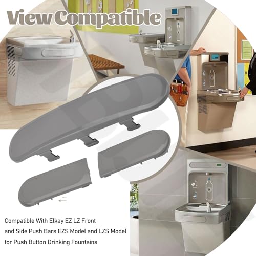 98734C Button Kit For Drinking Fountain Compatible With Elkay EZ Front and Side Push Bars, for Push Button Drinking Fountains