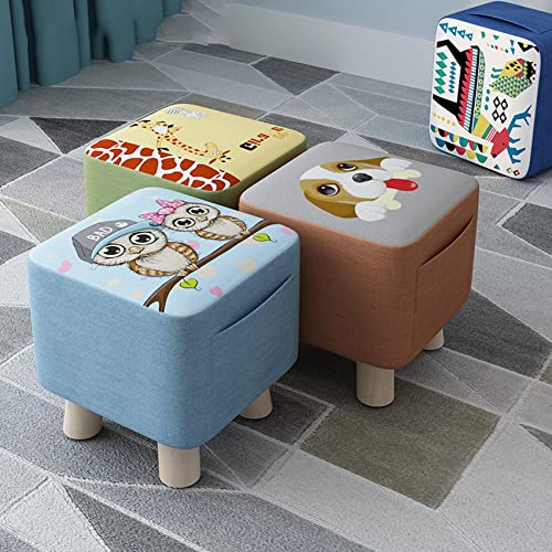 Tabouret à chaussures bas en lin pour soulager le dos