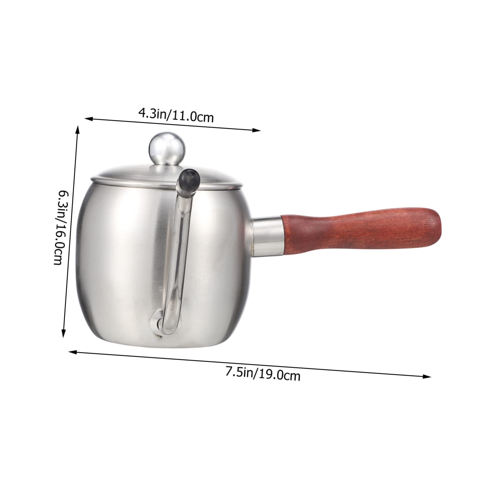 PRETYZOOM 1Pc Long Spout Coffee Kettle Stainless Drip Pot for Home Brewing Multi Functional Design with Unique Shape Heat Resistant Easy to Clean Coffee