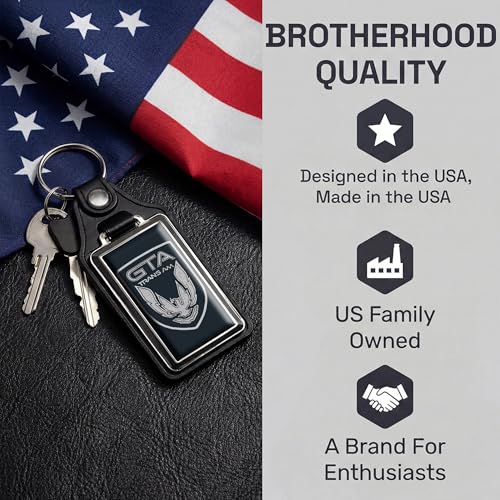 Image of Brotherhood Car Key Chain for Trans Am Firebird - Classic Models Keychain for Men and Women Gift Key Ring
