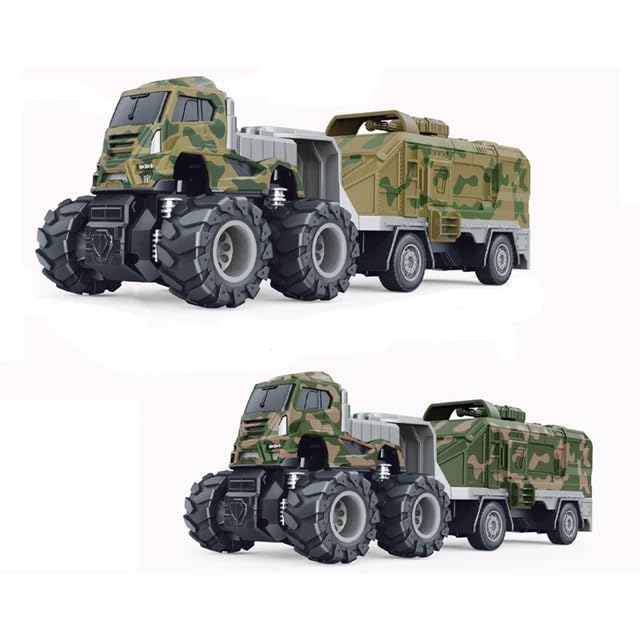 Image of Military Model Truck 1:43 Metal Toys Alloy Diecast Truck Set Toy, Diecast Miniature Car Model Best Birthday Gift for Kids[Multicolor = Sent Any 1 Truck]
