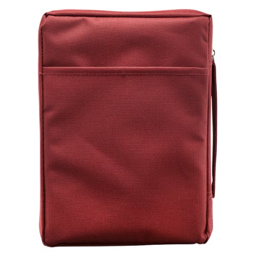 Image of Fish Fabric Large Burgundy Bible Cover