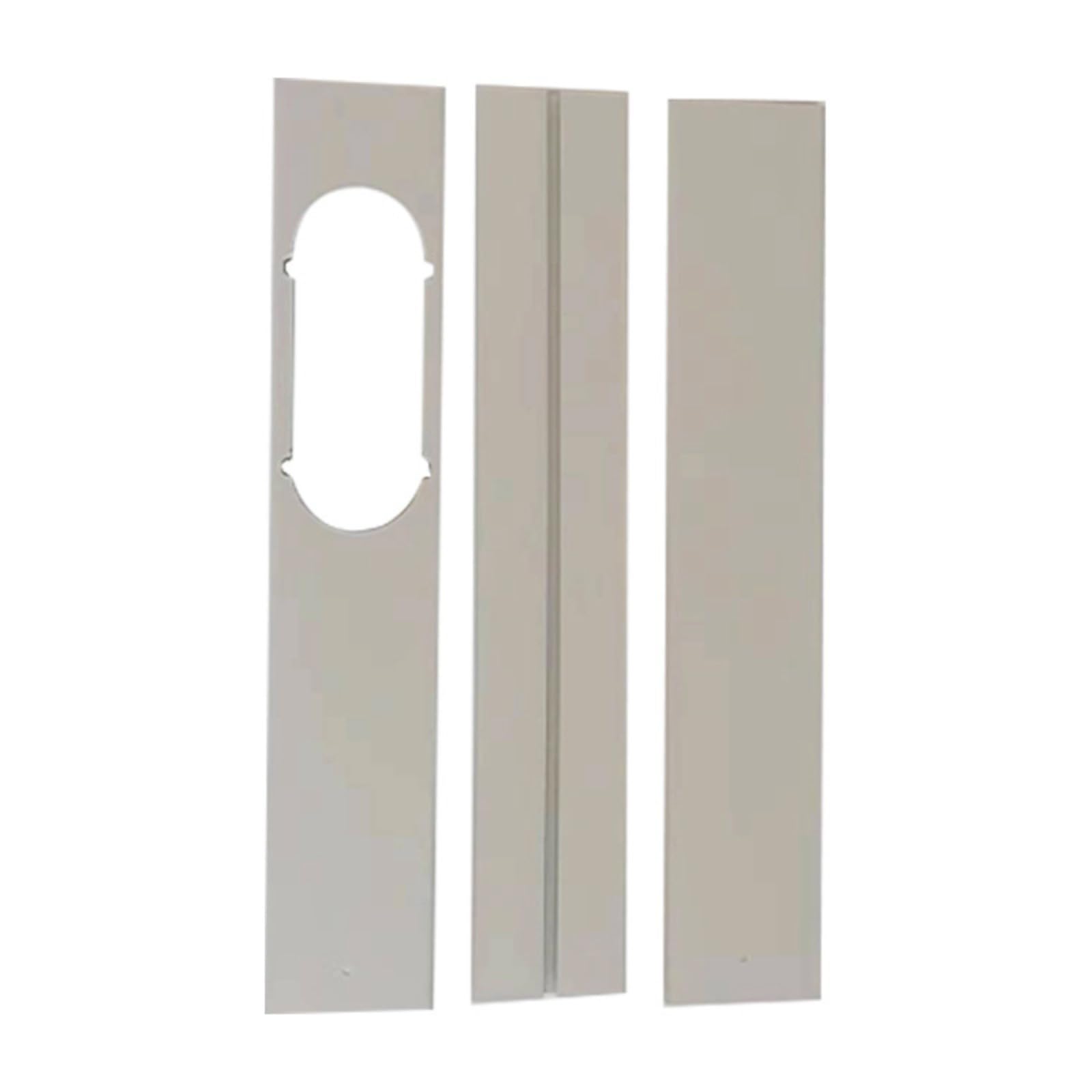 Kit de ventilación de aire acondicionado de puerta corredera, sello de ventana de aire acondicionado portátil, longitud ajustable fácil de instalar y desmontar placa de sellado de ventana, sello