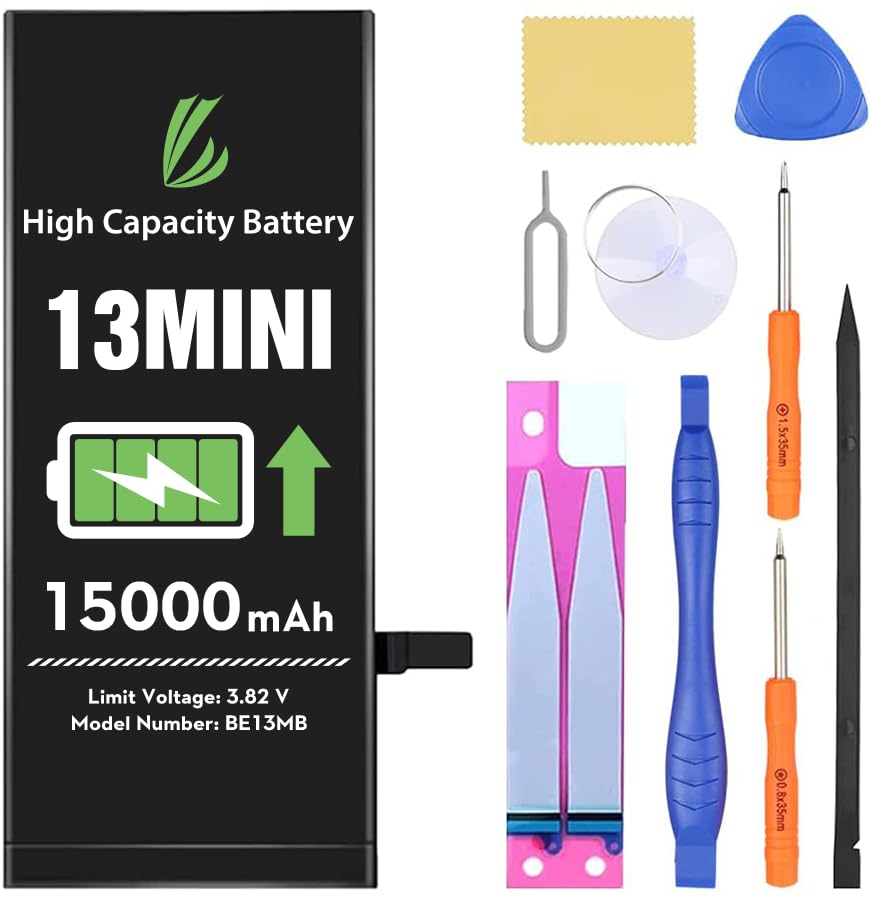 Amazon.com: LL TRADER Battery for iPhone 13 Mini 15000 mAh High