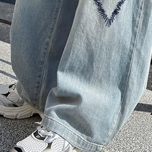 Girl's Cargo Parachute Pants Ripped Raw Hem Button Hip Hop Streetwear Tummy Control Girls Low Rise Jeans2