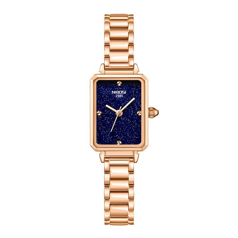 NIBOSI Womens Watches Green Dial Square Analogue Watches for Women&Ladies Fashion Dress Wrist Watch with Stainless Steel Mesh Strap Birthday Gift (B0BMQ216SC) Amazon Price History, Amazon Price Tracker
