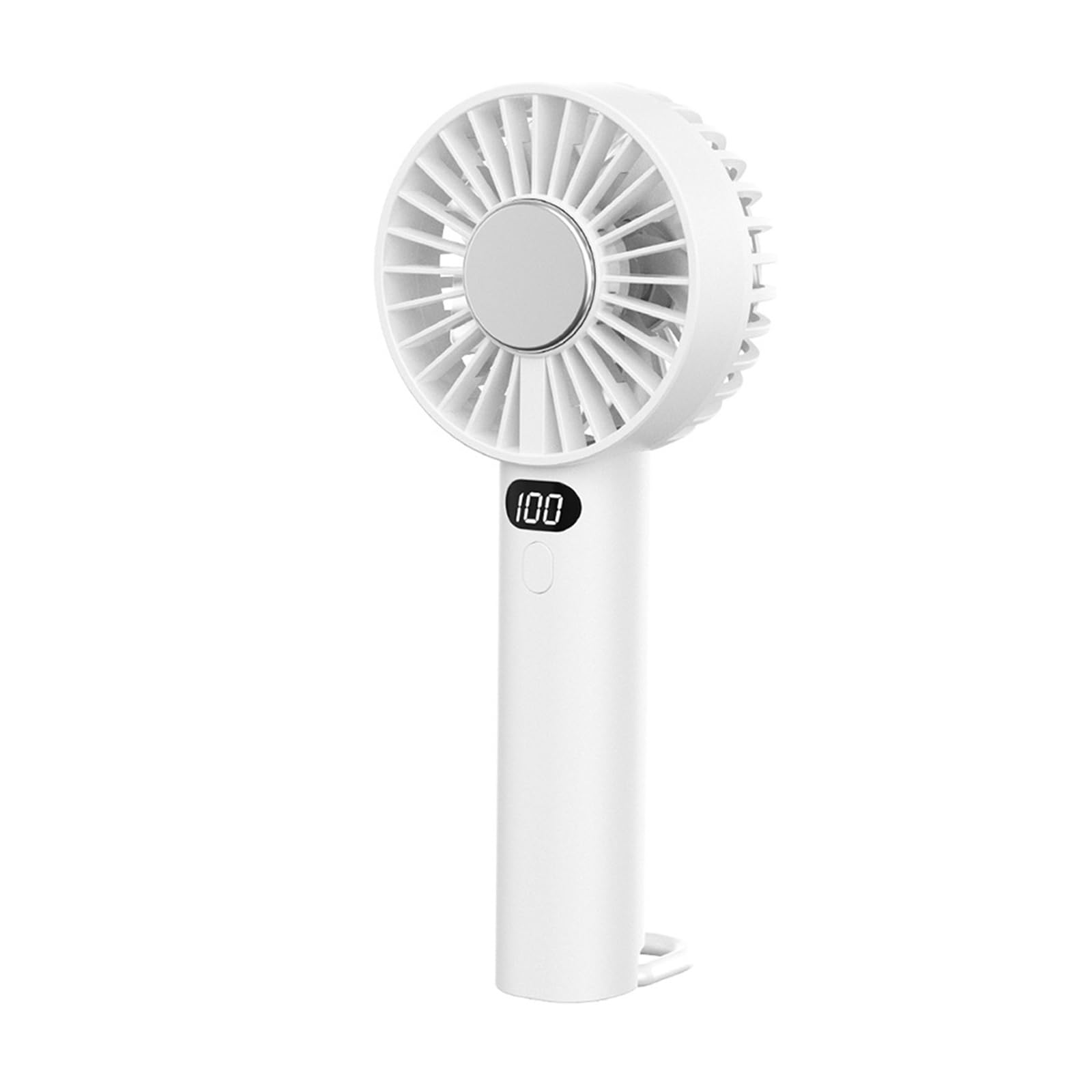 Kelisdi Portable USB Rechargeable Miniature Handheld Fan with Digital Display and Quiet Operations for or Travel Use USB Rechargeable Fan