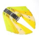 23pcs Slingshot Replacement Band Sets Flat Elastic Latex Material, 0.4-0.85mm Thickness for Outdoor Catapult Shooting Professional Hunting (0.45mm, Length 240mm)