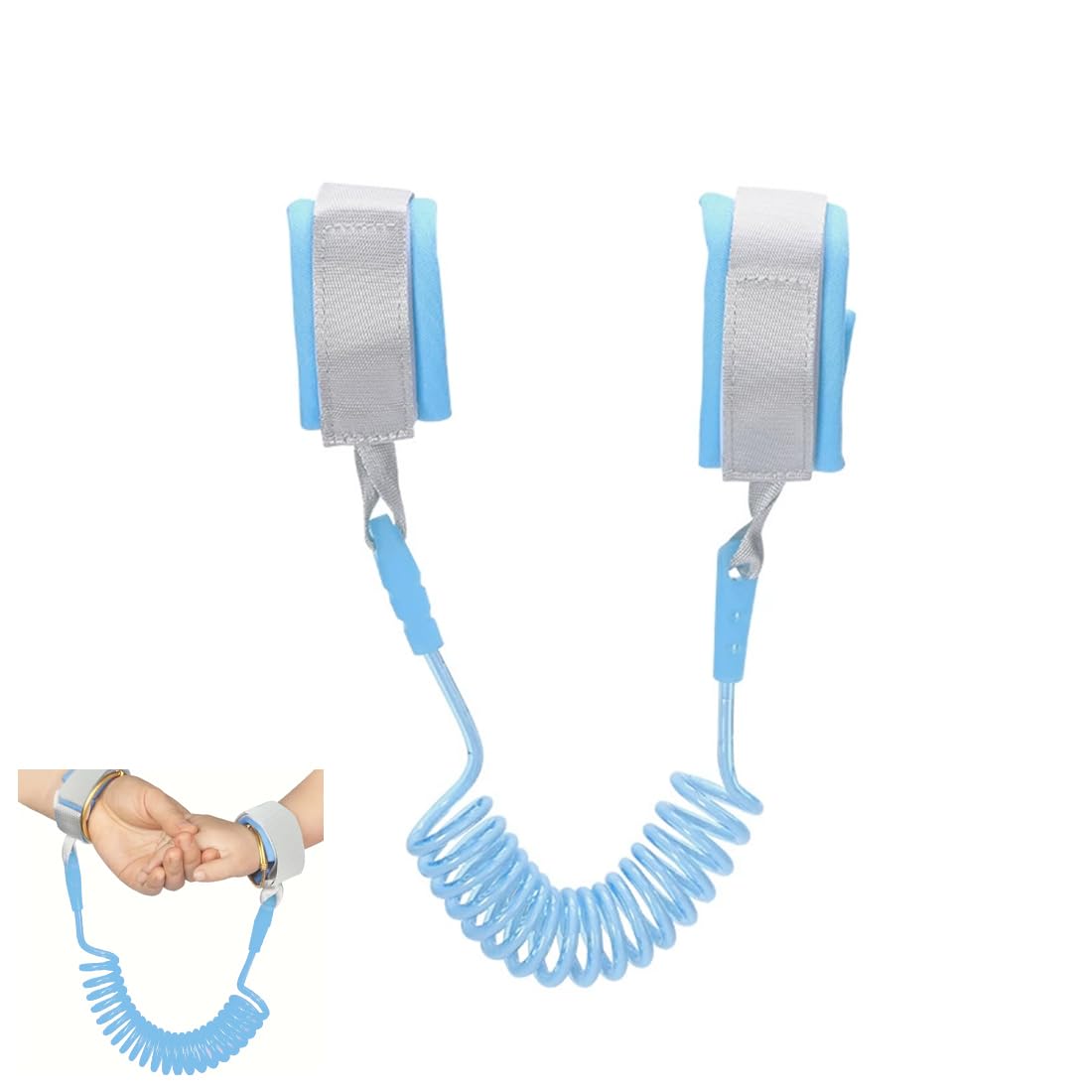 1 Pcs Harnais Enfant, 1.5M Bracelet Enfant Sécurité, 360 ° Réglable errure à induction magnétique Laisse Enfant Sécurité Poignet, Bracelet enfant securite, Bracelet Anti perte Harnais Laisse