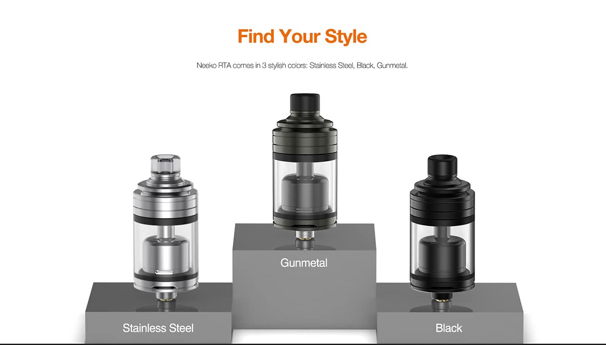 Atomiseur de réservoir de cigarette électronique reconstructible A.spire  Neeko RTA 3 ml sans nicotine avec 49 options de flux d'air Système de  remplissage supérieur : Amazon.fr: High-Tech