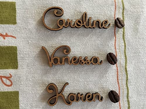 Marcasitios de madera o acrílico, Nombre marcasitio para platos de boda, Decorativos Personalizados, Tarjetas de mesa de bodas, comuniones, bautizos, cumpleaños, celebraciones, Regalo para invitados