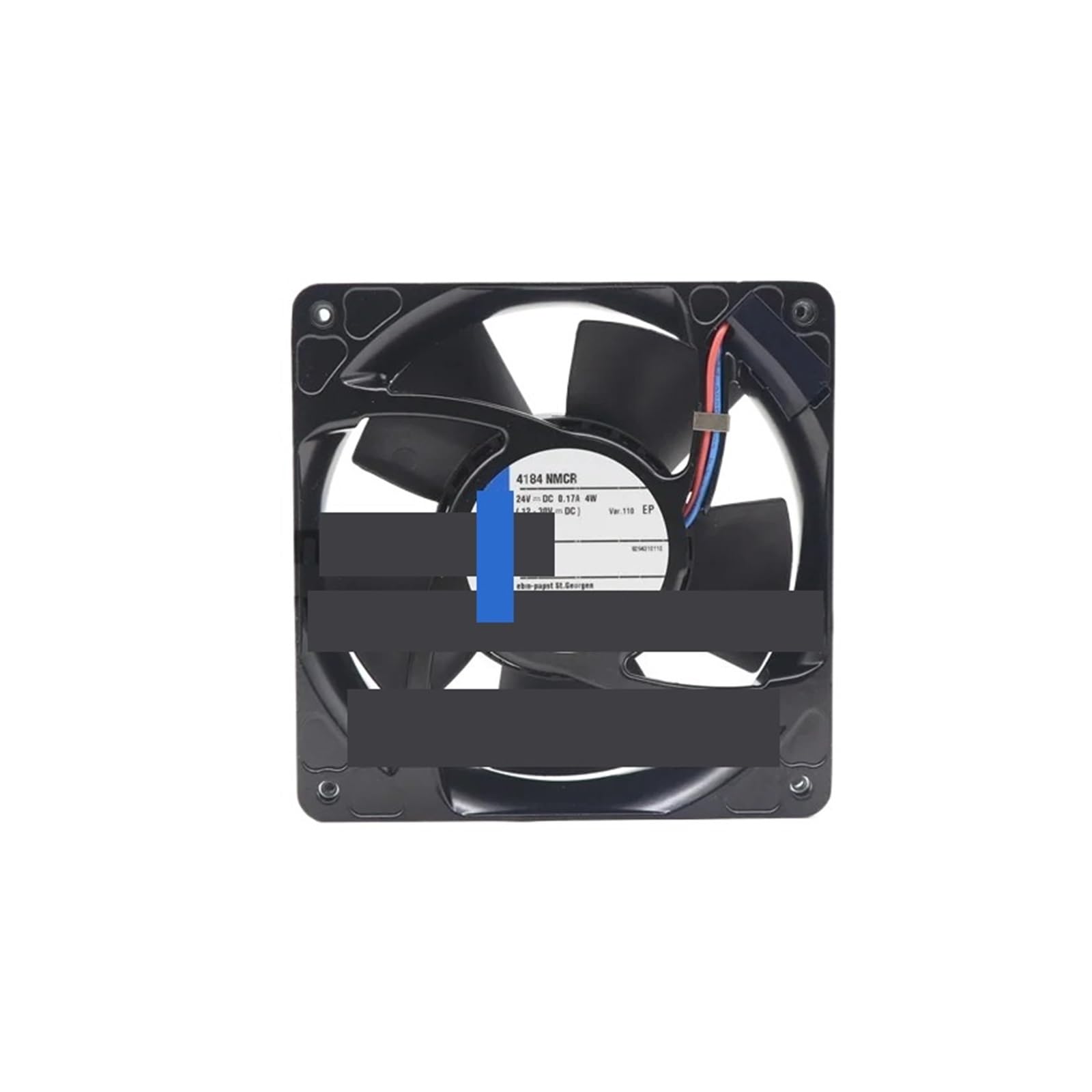 BRODEFUP 4184NMCR 24V DC 119x119x38mm IP68 2800RPM 165mA Ball Bearing Cabinet Axial Cooling Fan