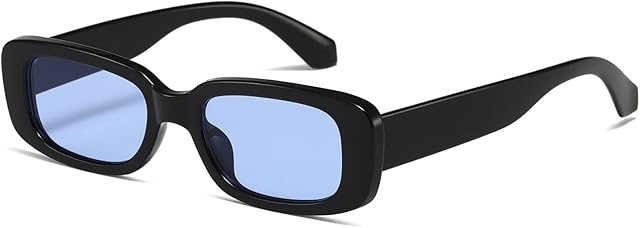 kimorn Rectangle Sunglasses for Women Men Trendy Retro Fashion Glasses 90s Vintage UV 400 Protection Square Frame K1200