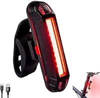 Lanterna Para Bike Traseira 5 Modos de Iluminação Recarregável USB Sinalizador Bicicleta Luz Duas Cores - ROCCAMARE