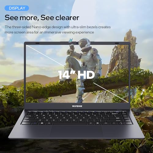 2025 14" Laptop, 8GB RAM, 128GB SSD | Quad-Core N5095 Processor, HD Display, Support WiFi 5, Bluetooth 5.0, USB 3.0, Webcam, Pre-Installed Office Pro Plus 2024 - Image 4
