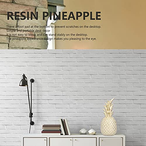 Estatua decorativa de piña de resina artificial miniatura 3