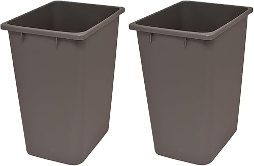 Cubo de basura de plástico para uso comercial, cocina, hogar, oficina y uso comercial, recipiente grande de eliminación de residuos, contenedor de