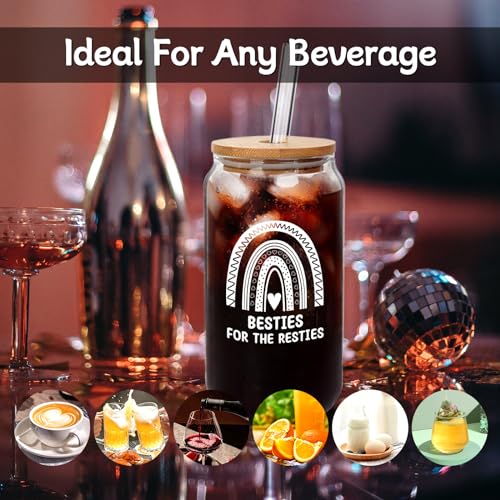 Save 15% on ANOTION Bestie Friendship Glass Mug - Perfect Sister Gift - Image 5