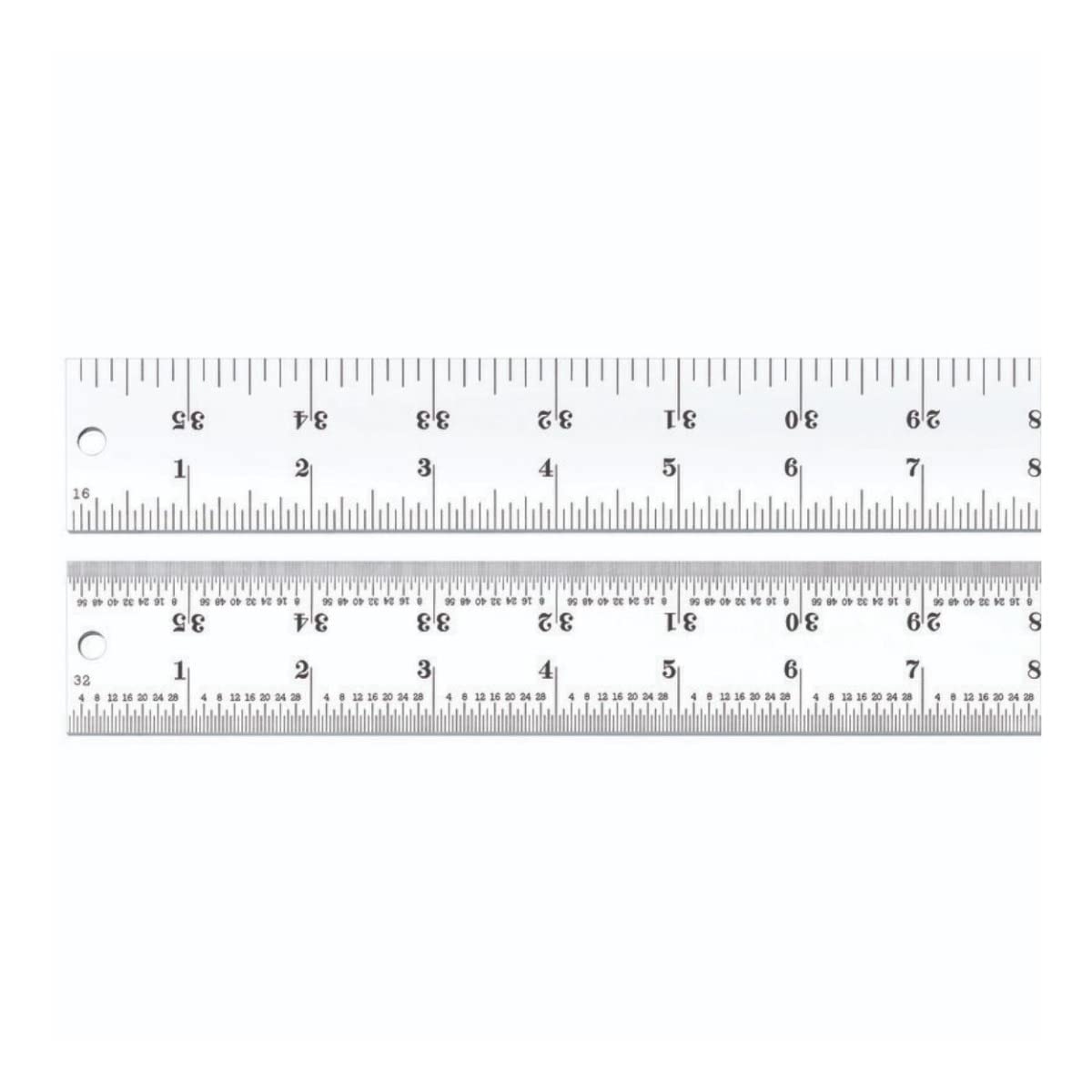 Starrett c604r-36 Spring regla de acero templado con (., estilo de 4R., 36 cm de largo, grosor de 1 – 1/4 "Ancho, 3/64"
