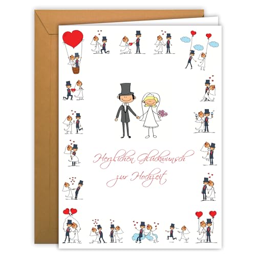 YOYIAG Biglietto di nozze pop up 3D regalo di nozze biglietto di nozze