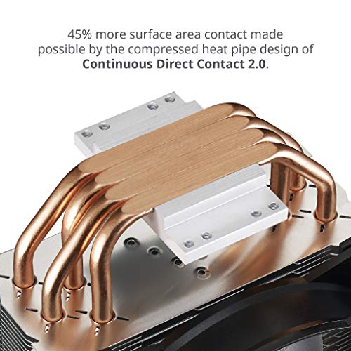 Cooler Master MasterAir MA410M Refroidisseur de processeur pour : LGA1150 LGA1151 LGA1155 LGA1156 LGA1366 LGA2011 LGA2011 3 LGA2066 AM2 AM2+ AM3 AM3+ AM4 FM1 FM2 FM2+ ... - vue 7