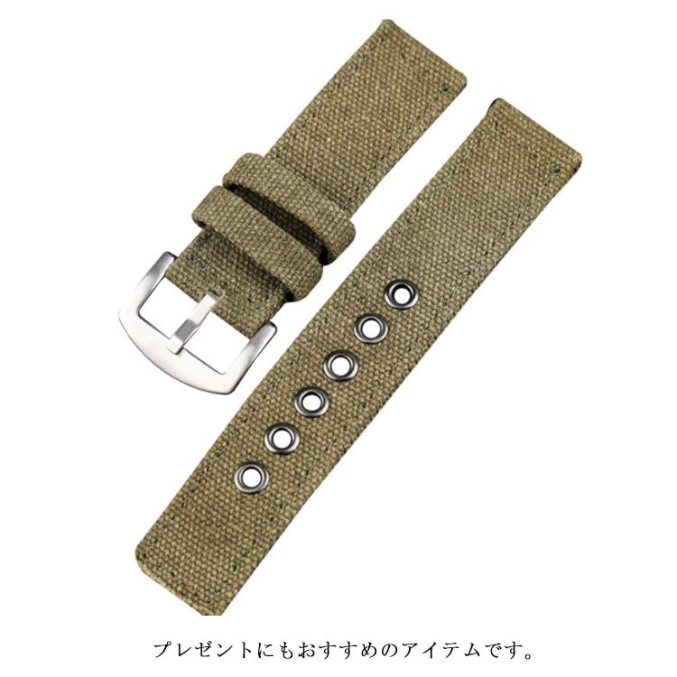 Amazon.co.jp: キャンバス腕時計ベルト 20mm 22mm 24mm スポーツ
