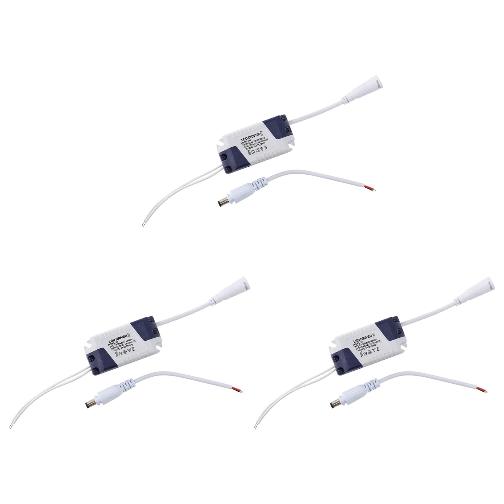 Jnchdghwa As Shown 3X Ac 90-240V To Dc 9-12V 3W Constant Current Led Strip Power Driver Transformer