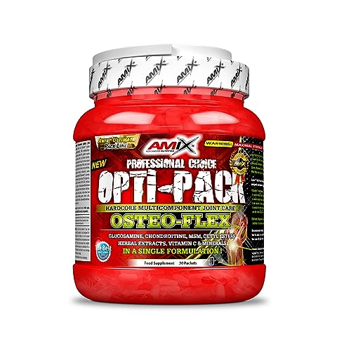 Amix- Opti-Pack Osteo Flex - 30 Bolsas - Sustancias totalmente naturales - Protege los tejidos conuntivos y cartilaginosos de las articulaciones