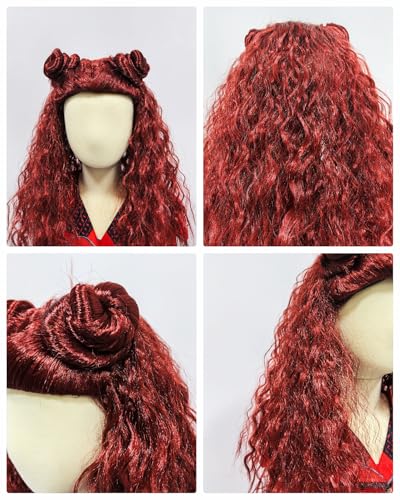 Disfraz Rise of Red para niñas 5-14 años 4 piezas rojo miniatura 6