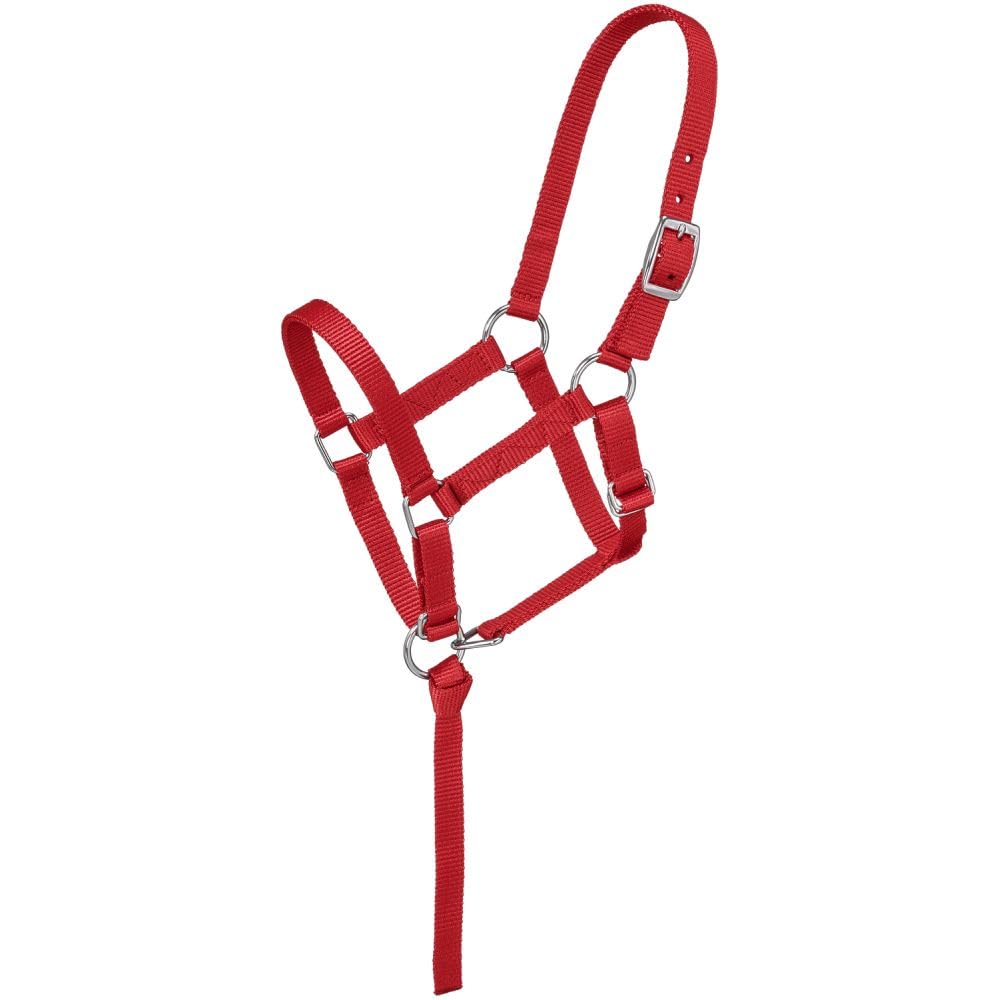Tough 1 Nylon Foal Halter, Red, Suckling