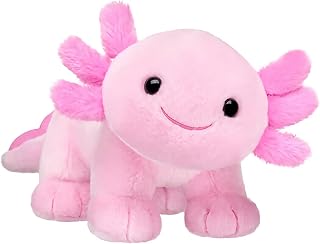 DYBFONO Axolotl Plush Toy,11.8inch Soft Cute Axolotl Stuffed Animal Plushies Pillow for Boy Gilr's Birthdays Gift(Pink)