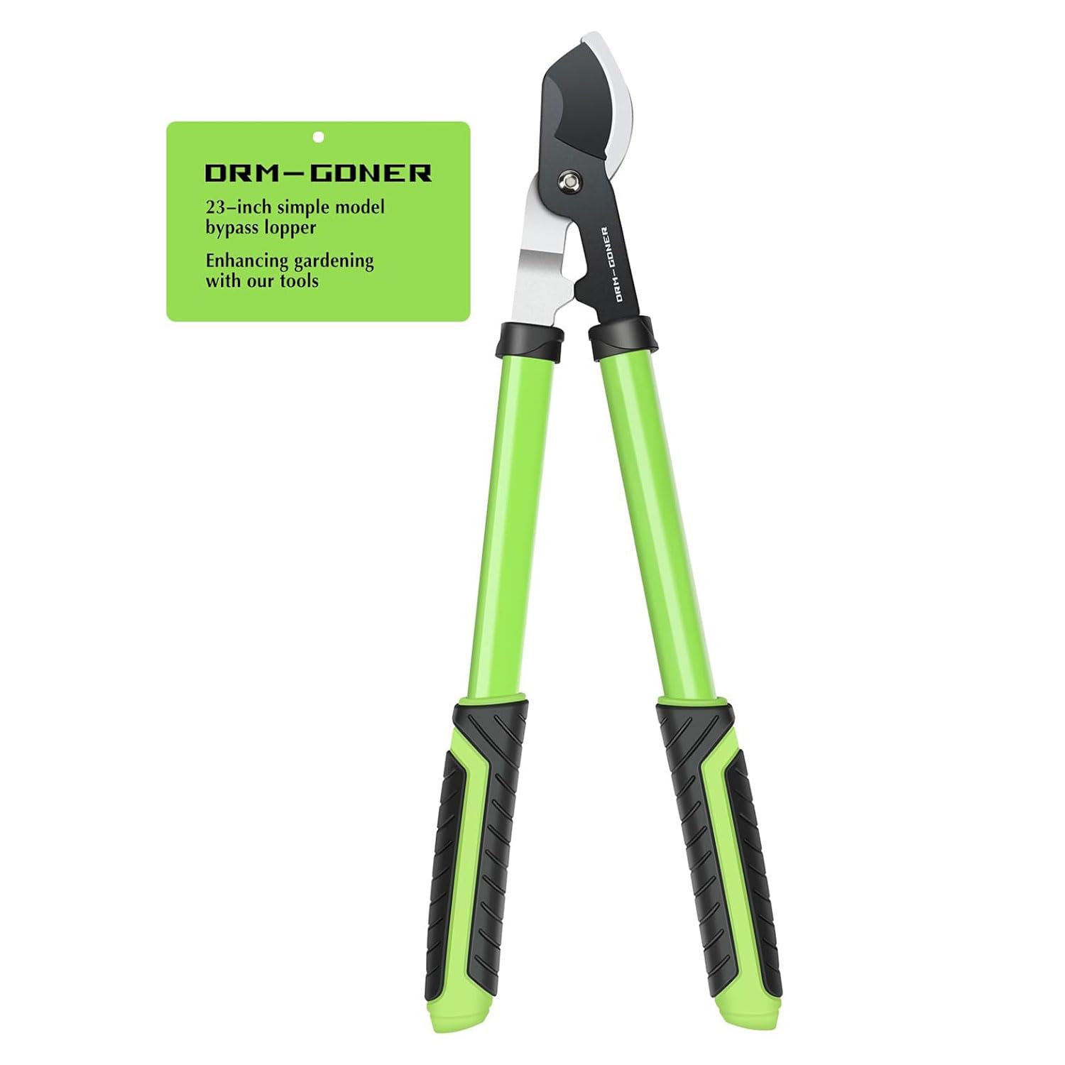 58 cm SK5 podwójne nożyce tnące 5 cm suche/mokre gałęzie - trójkątna rura stalowa i SecureLock, wytrzymałe nożyce do drzew zielone/czarne