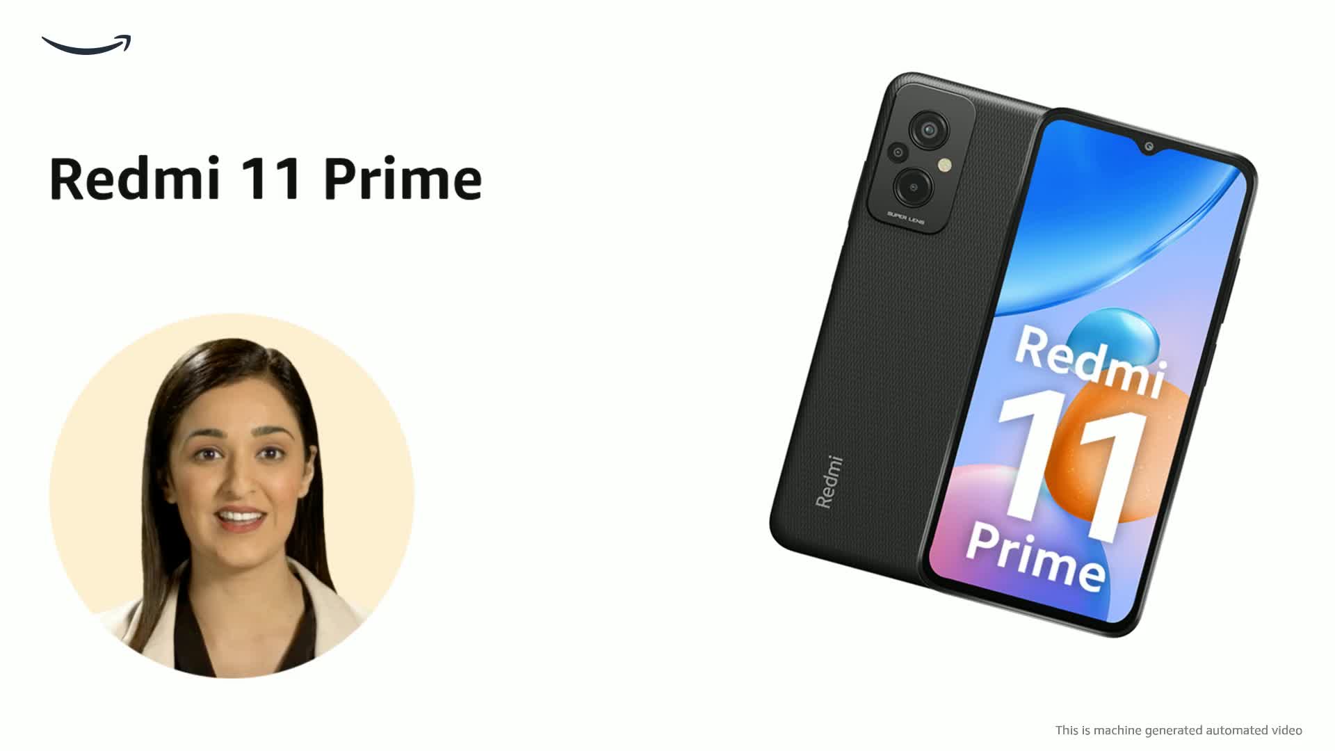 Redmi 11 Prime (Flashy Black, 4GB RAM, 64GB Storage) | Prime