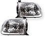 APA Replacement Head Lamp with Bulb for 2001 2002 2003 2004 Sequoia 2000 2001 2002 2003 2004 Tundra ( Double Cab Model ONLY ) Pair Passenger Right and Driver Left Side