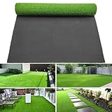 honeypet Realistic Pet Artificial Turf 3FT x 5FT (15 Square ft) Fake Grass Carpet Rug Mat Green Synthetic Grass Drainage Holes for Customizable Home Garden Backyard Patio Outdoor Lawn Landscape