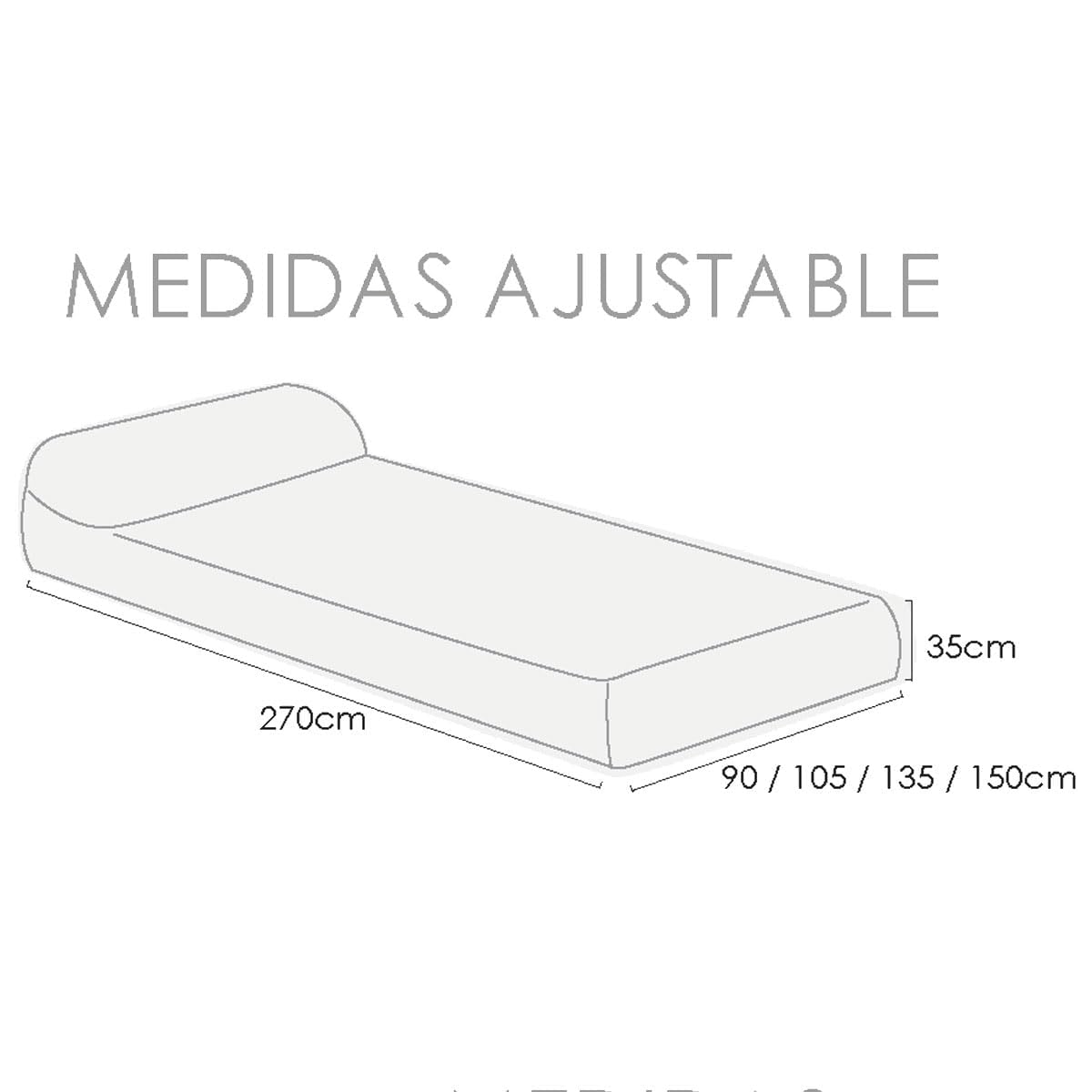 Lanovenanube Edredón Ajustable para dormitorios Juveniles e Infantiles, Camas Nido y literas, Muy cómodo y fácil de Utilizar. Tejido 65% poliester/35% algodón Estampado (Modelo Trazo, Cama 90 cm)