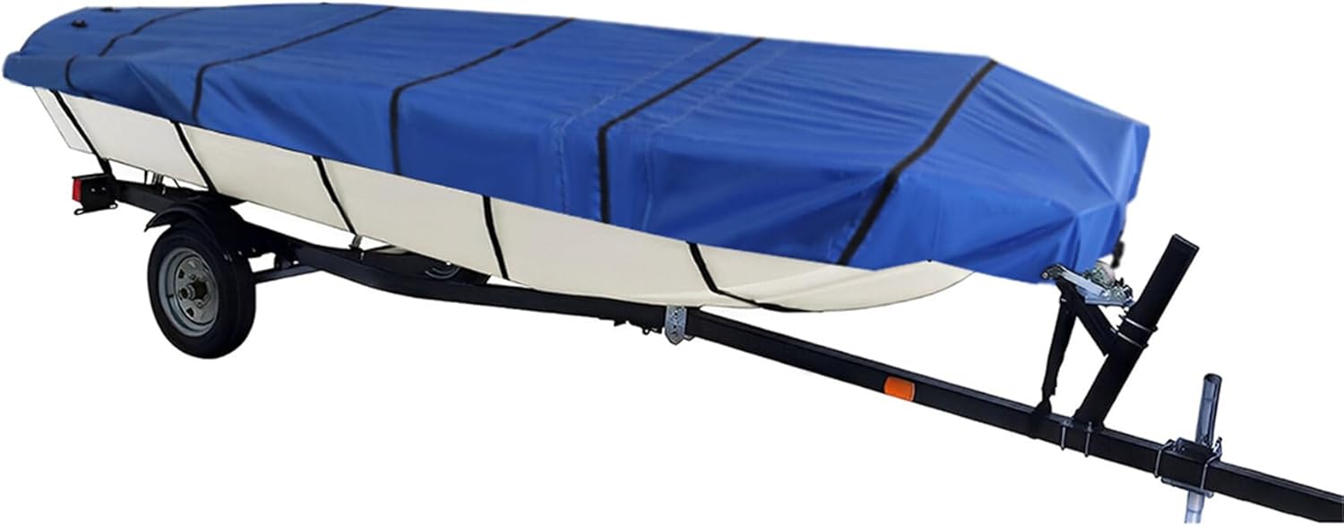 Boat Cover Replacement for Jon Boats 16ft Heavy Duty Polyester Black