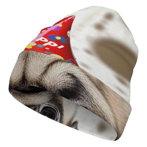 Gorro de punto elástico de invierno para hombre y mujer con texto divertido