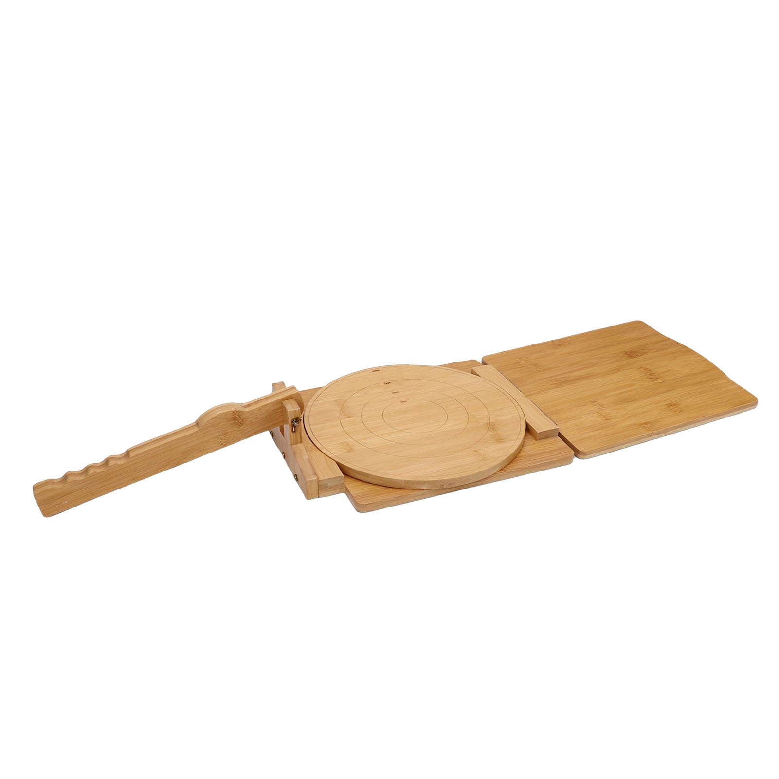 Buachois Pressa Tortillas Legno, Rotante Pressa Impasto per Mais con Carta per
