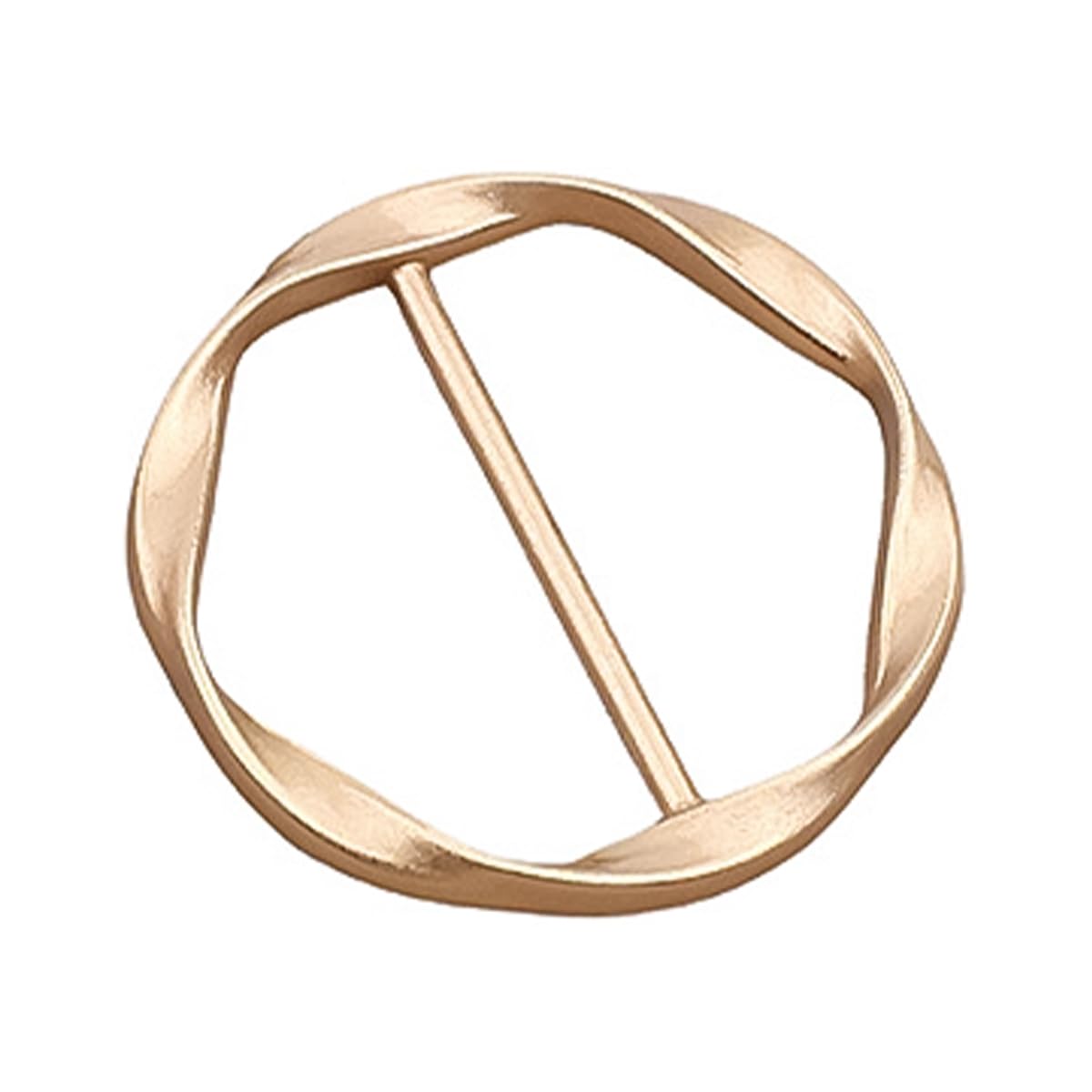 Alide Paquete de 6 hebillas de metal para cinturón de mujer, pinza para camiseta, hebilla, aro para pañuelo de seda, pinza para corbata con nudo en el dobladillo, hebillas y cierres para.