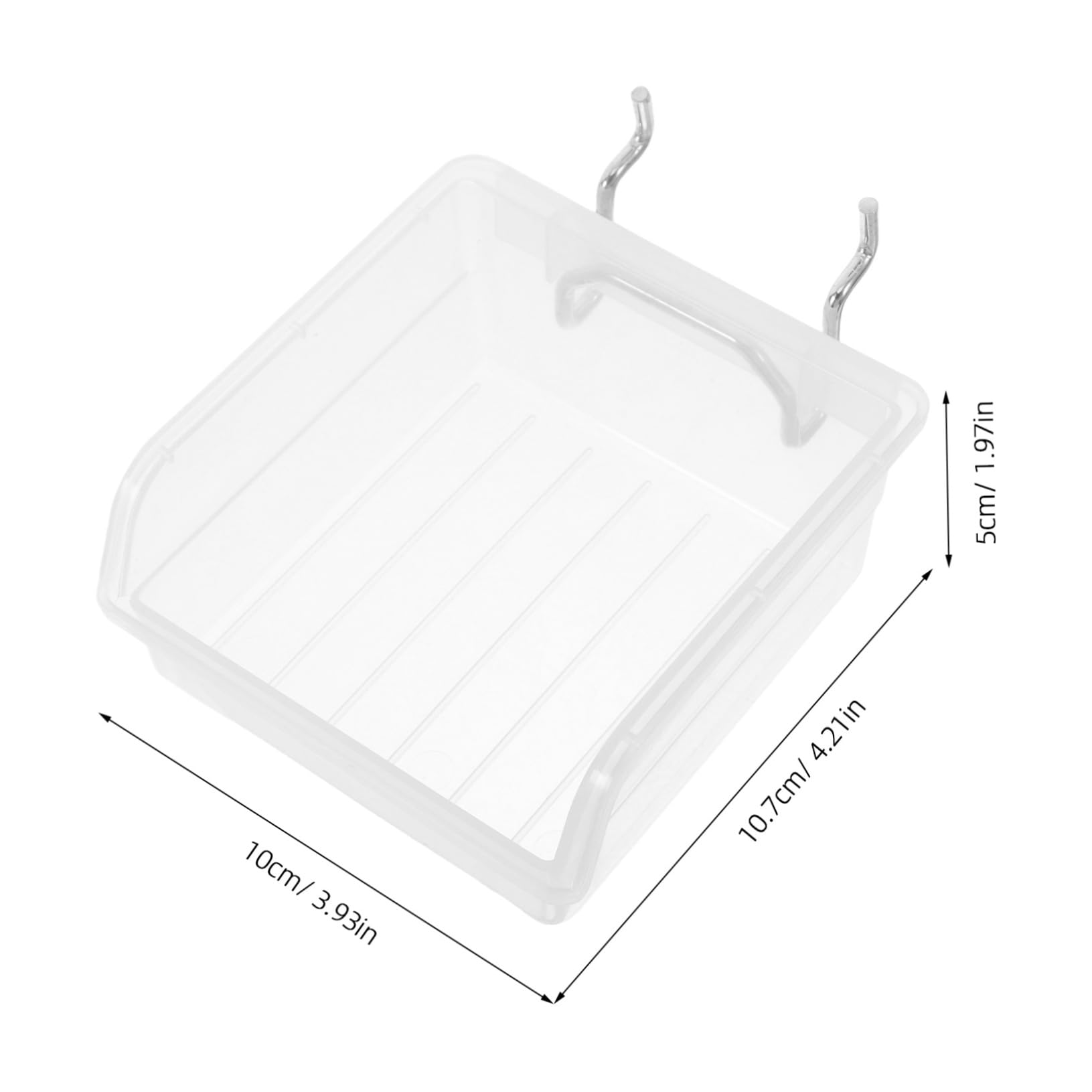 LALAFINA 3pcs Heavy Duty Pegboard Storage Box Garage Organizer for Tools Hardware Nuts Bolts Office Workshop