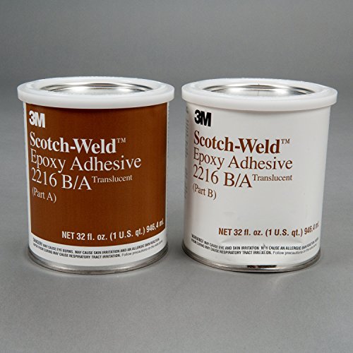 3M Scotch-Weld 20854 Epoxy Adhesive 2216 Part B/A, Translucent, 1 Quart